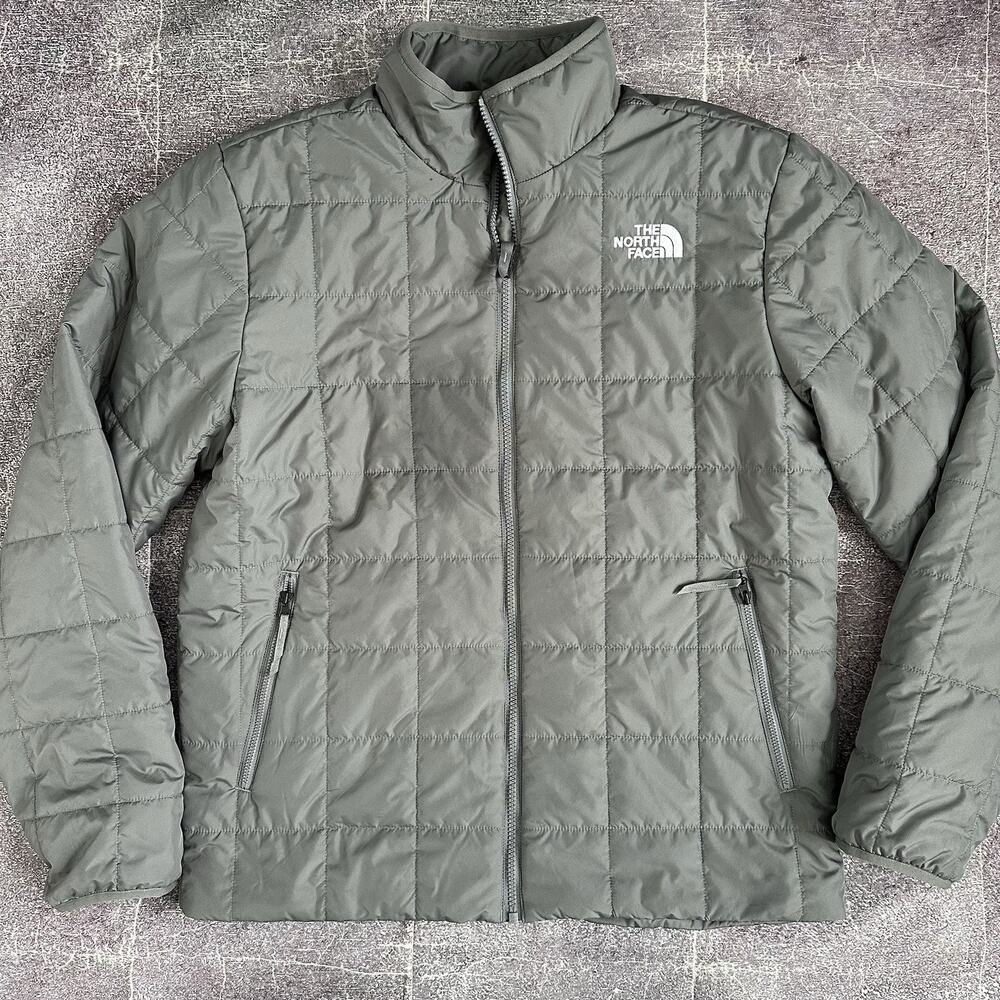Men's The North Face Smoked Pearl Gray Junction Insulated Puffer Zip Jacket Sz M